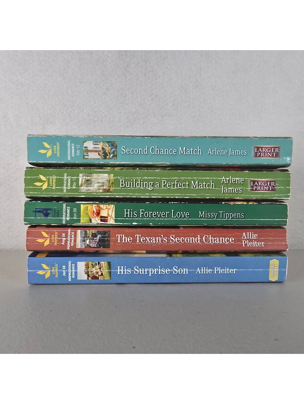 Love Inspired Christian Romance Lot Arlene James Allie Pleiter 5 Books